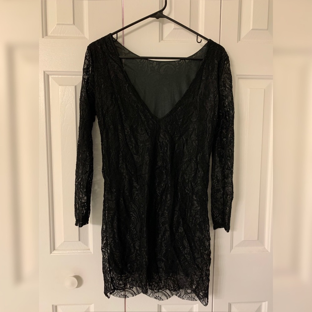 Black Lace Dress 4/6 🔥